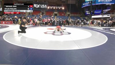 100 lbs Champ. Rd Of 64 - Michael Bird, IL vs Dylan Phillips, MI