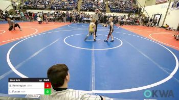 55 lbs Quarterfinal - Samuel Remington, Jenks Trojan Wrestling Club vs Liam Foster, Warner Eagles Youth Wrestling