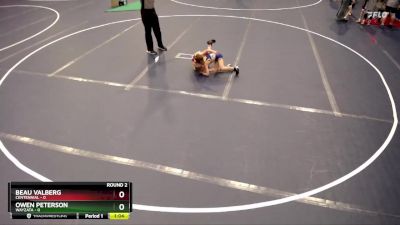 48 lbs Round 2 (4 Team) - Owen Peterson, Wayzata vs Beau Valberg, Centennial