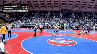 4A-138 lbs Cons. Round 1 - Michael Johnson, Cedartown vs Aiden Byrd, Harris County