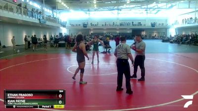 184 lbs Prelim - Ethan Fragoso, Ferrum College vs Kian Payne, York College (Pennsylvania)