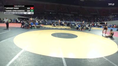 6A Boys 126 lbs Cons. Round 2 - Samuel Lopez Sandoval, Aloha Boys vs Anthony Rubio, Aloha Boys