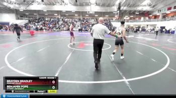 125 lbs Champ. Round 1 - Brayden Bradley, Missouri Valley vs Benjamin Pope, Ottawa University