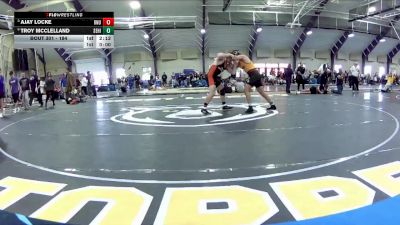 184 lbs Quarterfinal - Ajay Locke, Ohio Northern Univerity vs Troy McClelland, Seton Hill