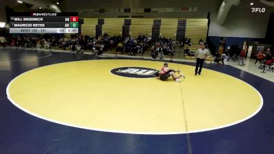 141 lbs Champ. Round 1 - Mauricio Reyes, Averett vs Will Brodbeck, Hiram College