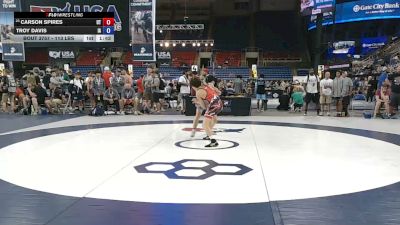 113 lbs Cons. Rd Of 64 - Carson Spires, Utah vs Troy Davis, Iowa