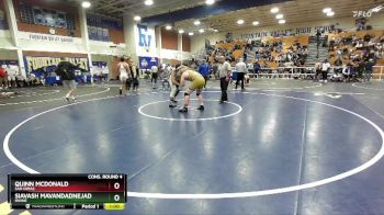 190 lbs Cons. Round 4 - Quinn McDonald, San Dimas vs Siavash Mavandadnejad, Irvine