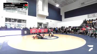157 lbs Champ. Round 1 - Christopher Leon, Damien vs Ayden O`Brien, Palm Desert
