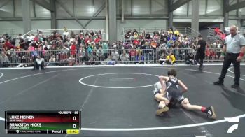 85 lbs Champ. Round 1 - Braxston Hicks, Ottawa County vs Luke Meinen, Blue Valley