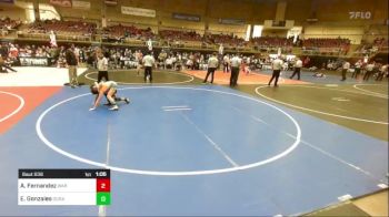 73 lbs Semifinal - Antonio Fernandez, War vs Elijah Gonzales, Duran WC