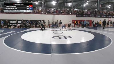 79 kg Champ. Rd Of 64 - Carter Baer, Bearcat Wrestling Club vs Bode Marlow, Pittsburgh Wrestling Club
