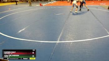 125 lbs Semis (4 Team) - Cayden Maly, Westfield vs Cole Erlandson, Adrian