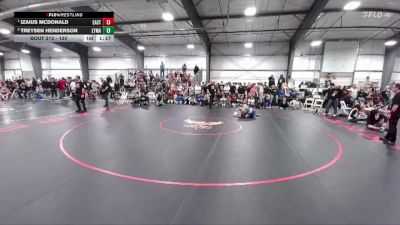 120 lbs 1st Place Match - Izaius McDonald, Cheyenne East vs Treysen Henderson, Lyman