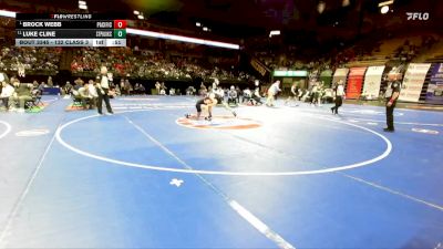 132 Class 3 lbs Cons. Semi - Brock Webb, Pacific vs Luke Cline, St. Pius X (Kansas City)