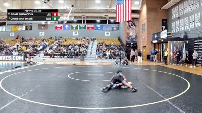 133 lbs Champ. Round 1 - Christian Davis, Lander vs Adam Szewczyk, Lincoln Memorial