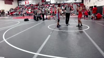 138 lbs Round 5 (12 Team) - Brayden Butler, Marsh Valley vs Julian Hernandez, Gooding High School