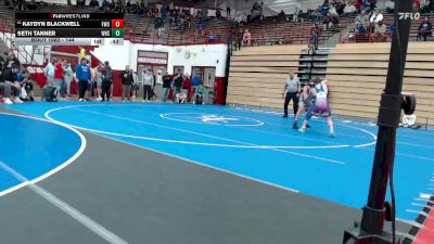 144 lbs Champ. Round 1 - Kaydyn Blackwell, Franklin Wrestling Club vs Seth Tanner, Westfield High School