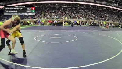 D2-165 lbs Cons. Round 3 - Christian Preston, Holly HS vs Titan Parker, Western HS (Parma)