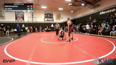 126-132 lbs Rr Rnd 3 - Sawyer Dorton, Grove Takedown Club vs Jax Ogle, Joplin Youth Wrestling
