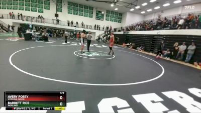 175 lbs Cons. Round 2 - Barrett Rice, Worland vs AVERY POSEY, Wyoming Indian