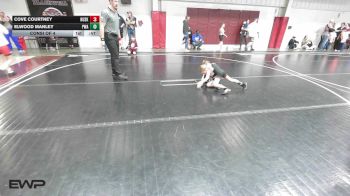 43 lbs Consi Of 4 - Cove Courtney, Huskey Wrestling Club vs Elwood Manley, Perry Wrestling Academy