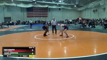 125 lbs Champ. Round 2 - Ian Fuentes, Hiram College vs Nasir Christion, Manchester