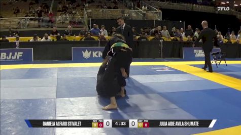 Julia Aide Avila Shumate vs Daniela Alfaro Stivalet 2025 Pan Jiu Jitsu IBJJF Championship