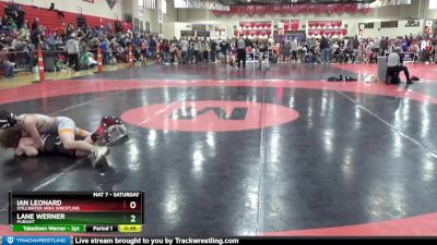 105 lbs Round 3 - Ian Leonard, Stillwater Area Wrestling vs Lane Werner, Pursuit