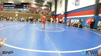 92 lbs Rr Rnd 3 - Grayson Stultz, Caney Valley Wrestling vs Maley Vaughn, Sperry Wrestling Club