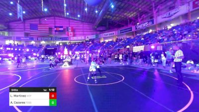 94 lbs Quarterfinal - Lucy Martinez, Victory Wrestling Club - VTC vs Allison Cazares, Toss Em Up Wr Ac