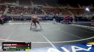 D1-144 lbs Champ. Round 1 - Nathaniel Brady, Boulder Creek vs Vaughn Strobel, Casteel HS