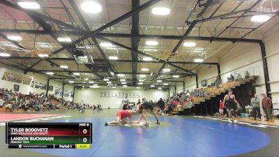 174 lbs Quarterfinal - Tyler Bodovetz, Ohio Wesleyan University vs Landon Buchanan, Indiana Tech