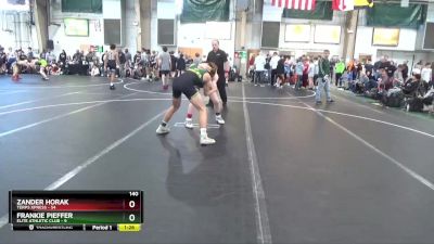 140 lbs Round 1 (4 Team) - Zander Horak, Terps Xpress vs Frankie Pieffer, Elite Athletic Club