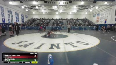 115 lbs Cons. Round 2 - Gwen Leon, Valencia vs Makayla Sexton, Quartz Hill