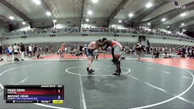 285 lbs Quarterfinal - Maer Deng, Missouri vs Brooks Head, Moberly Kids Club Wrestling