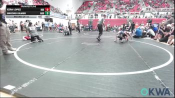 46 lbs Round Of 16 - Ezra Lopez, Independent vs Brooks Kilmer, Harrah Little League Wrestling
