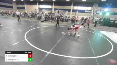 126 lbs Consi Of 64 #2 - Trevor Nicholson, Great Oak HS vs Brennen Rodriguez, LV Bears WC