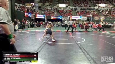 Semifinal - Timothy Schmidt, Lincoln County (Eureka) vs Quinn Rodewald, Big Sandy