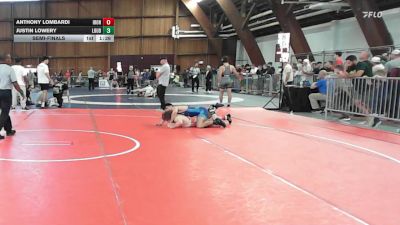 160 lbs Semifinal - Anthony Lombardi, Iron Faith vs Justin Lowery, Loudoun County Hs