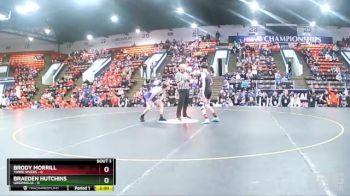 106 lbs Quarterfinals (8 Team) - Brody Morrill, Three Rivers vs Braeden Hutchins, Greenville