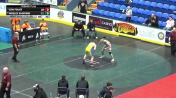 172 lbs 5th Place - Levi Foust, Ligonier Valley vs Wesley Shippert, State College