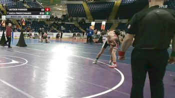 106 lbs 7th Place - Jayden Parker, Ludlow vs Luca Finocchiaro, Methuen