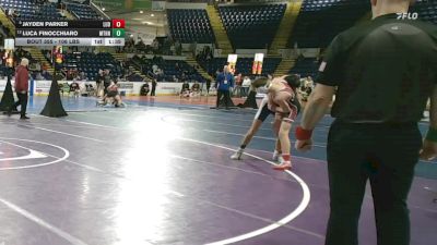 106 lbs 7th Place - Jayden Parker, Ludlow vs Luca Finocchiaro, Methuen