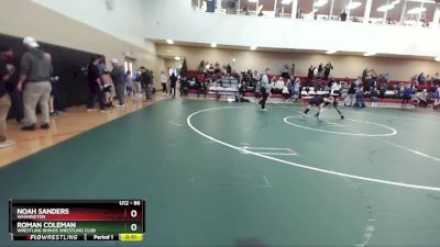 86 lbs Cons. Round 3 - Noah Sanders, Washington vs Roman Coleman, Wrestling Rhinos Wrestling Club