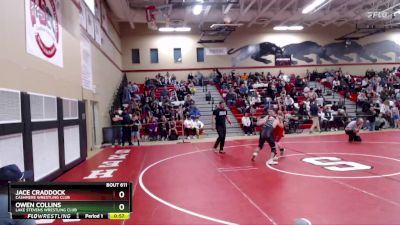 135 lbs Cons. Round 1 - Jace Craddock, Cashmere Wrestling Club vs Owen Collins, Lake Stevens Wrestling Club