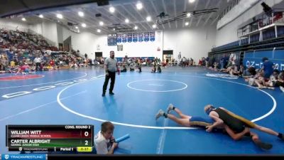 80 lbs Cons. Round 2 - Carter Albright, Gering Junior High vs William Witt, Clear Creek Middle School