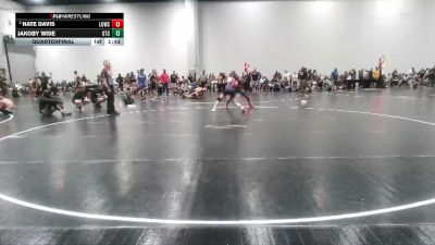 135 lbs Quarterfinal - Jakoby Wise, Gamehouse Training Center vs Nate Davis, Level Up Wrestling Center