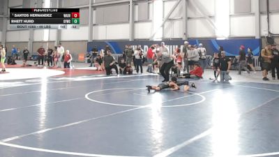 49 lbs Cons. Quarters - Rhett Hurd, Grangeville Youth Wrestling Club vs Santos Hernandez, Washington