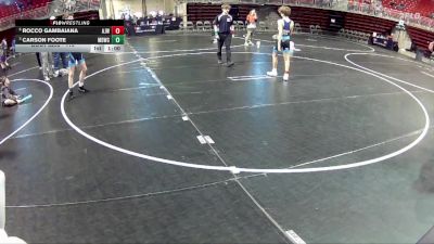 110 lbs 2nd Place Match - Carson Foote, Midwest Destroyers Wrestling Club vs Rocco Gambaiana, Ashland-Greenwood Jr Wrestling