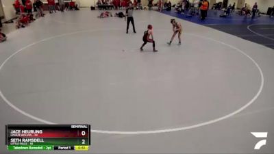 93 lbs Semis (4 Team) - Seth Ramsdell, Little Falls vs Jace Heurung, LPGE/B Wolves